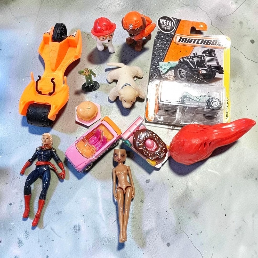 Paw Patrol Matchbox Hot Wheels Marvel Action Figure Toy Lot Car Playset Bundle